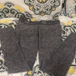 Grey Pink long yoga pants